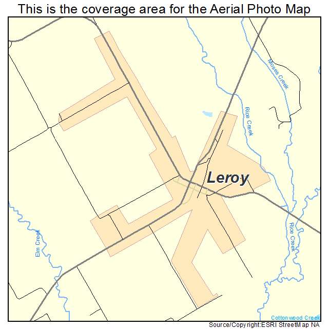 Leroy, TX location map 