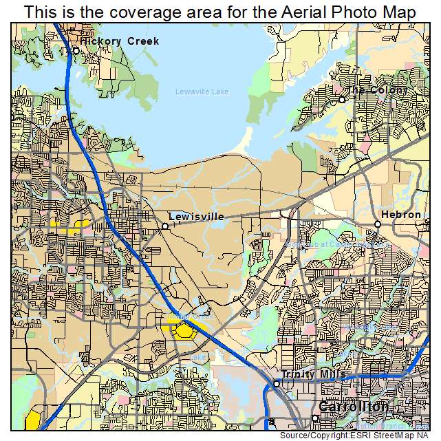 Lewisville, TX location map 