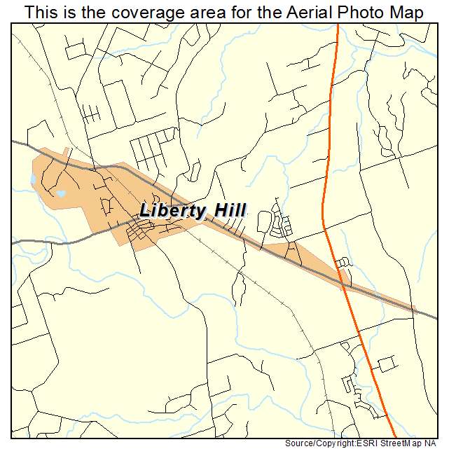Liberty Hill, TX location map 
