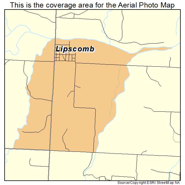 Lipscomb, TX location map 