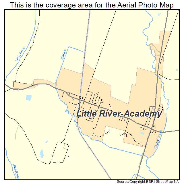 Little River Academy, TX location map 