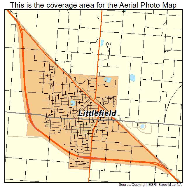 Littlefield, TX location map 