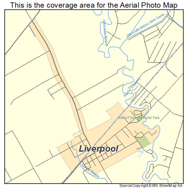 Liverpool, TX location map 