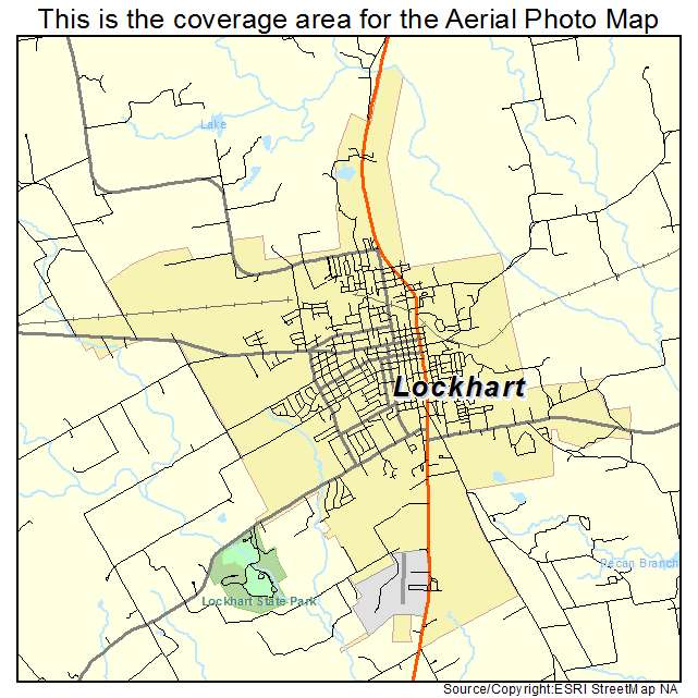 Lockhart, TX location map 