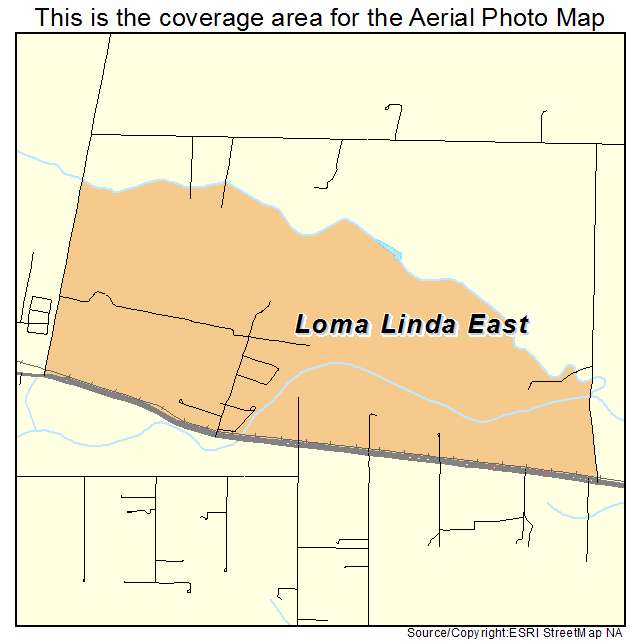 Loma Linda East, TX location map 