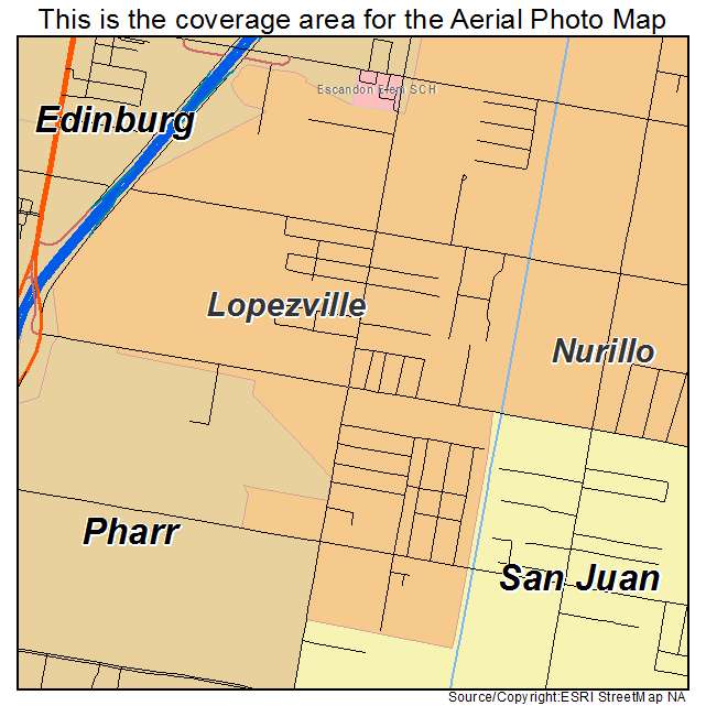Lopezville, TX location map 