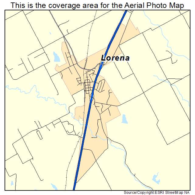 Lorena, TX location map 