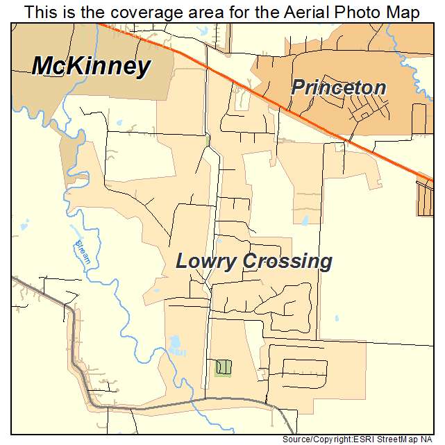 Lowry Crossing, TX location map 