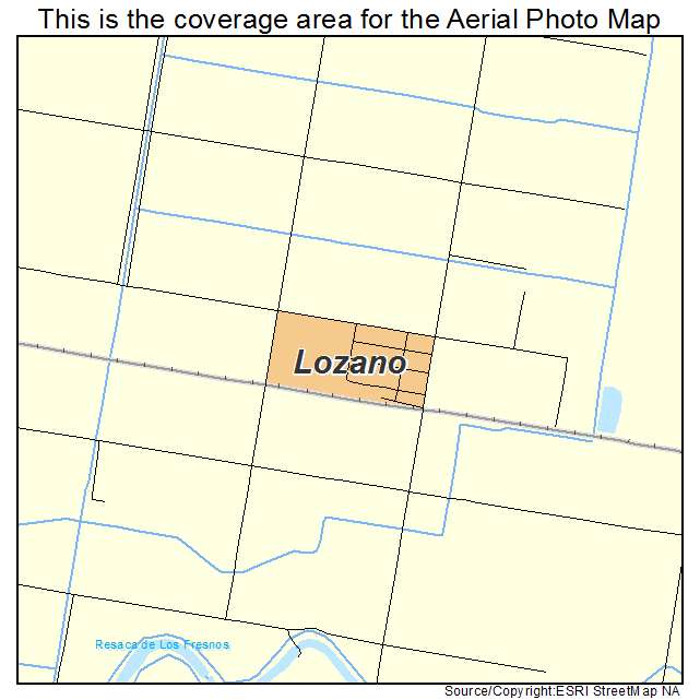 Lozano, TX location map 