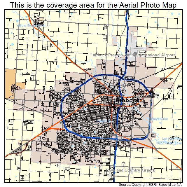 Lubbock, TX location map 