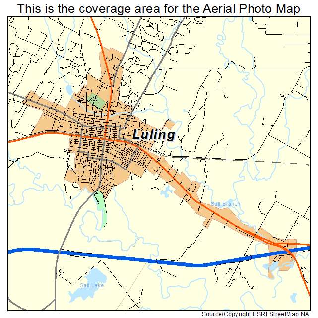 Luling, TX location map 