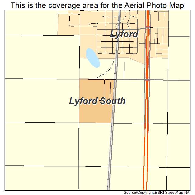 Lyford South, TX location map 