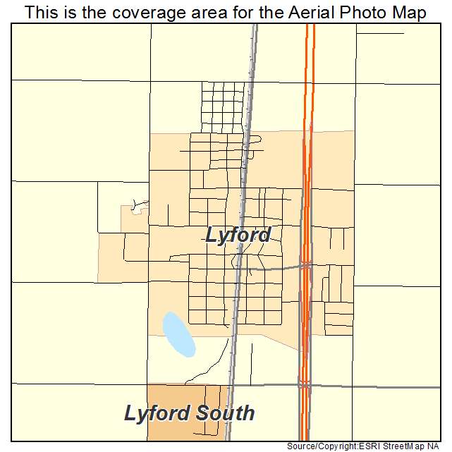 Lyford, TX location map 