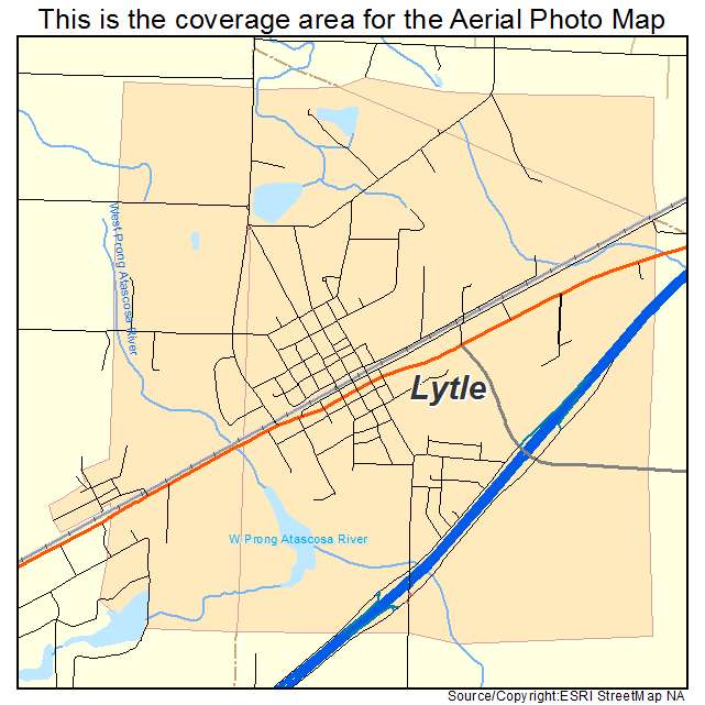 Lytle, TX location map 