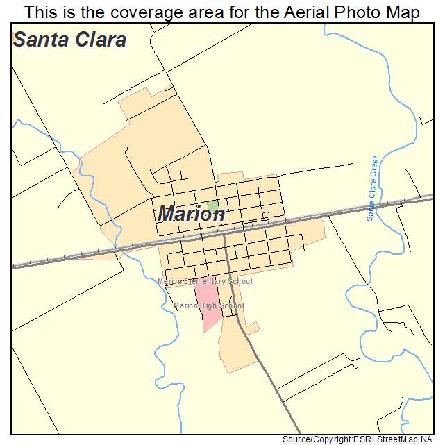 Marion, TX location map 