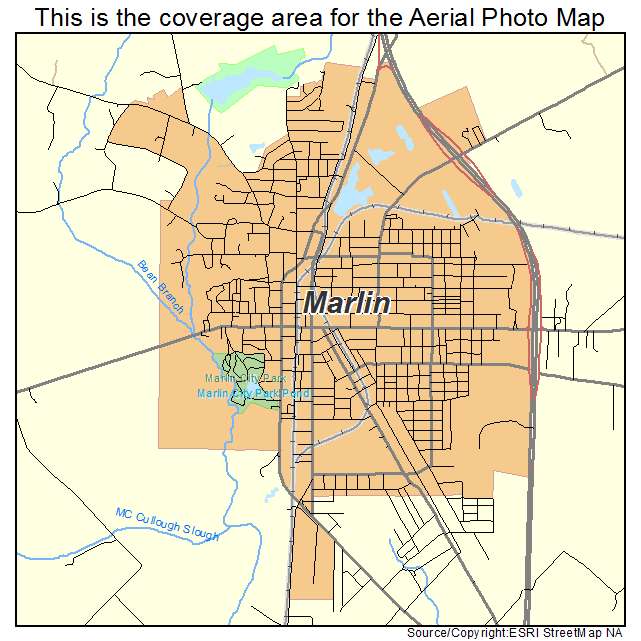 Marlin, TX location map 