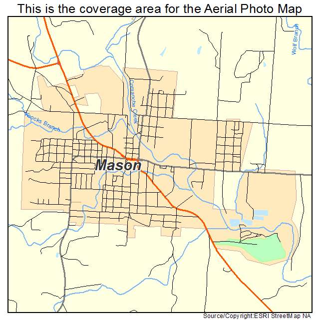 Mason, TX location map 