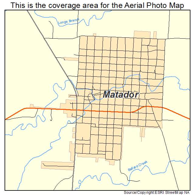 Matador, TX location map 