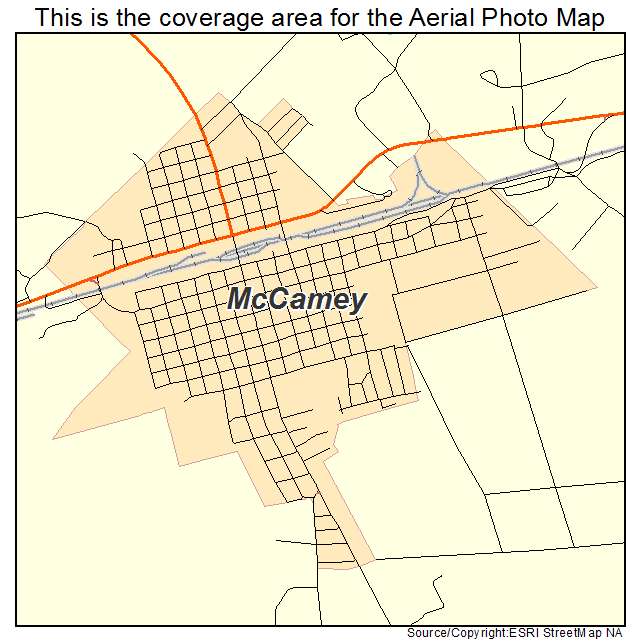 McCamey, TX location map 