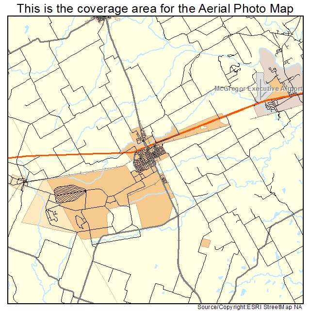 McGregor, TX location map 