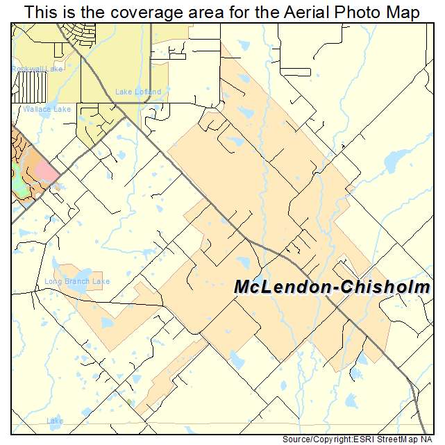 McLendon Chisholm, TX location map 
