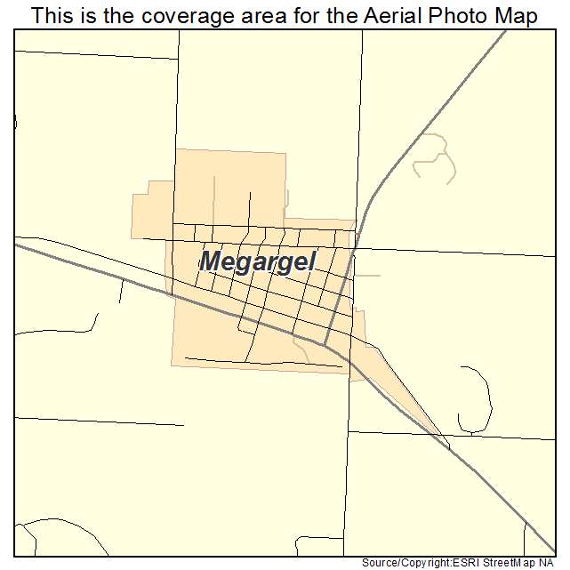 Megargel, TX location map 