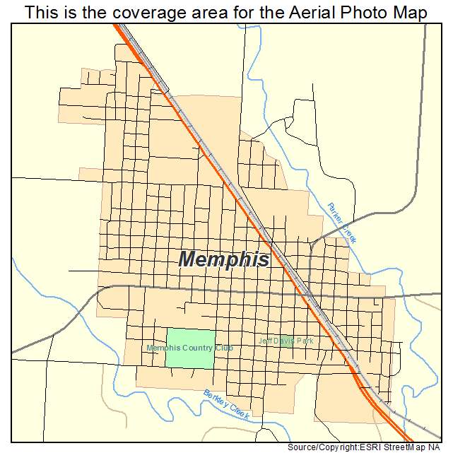 Memphis, TX location map 