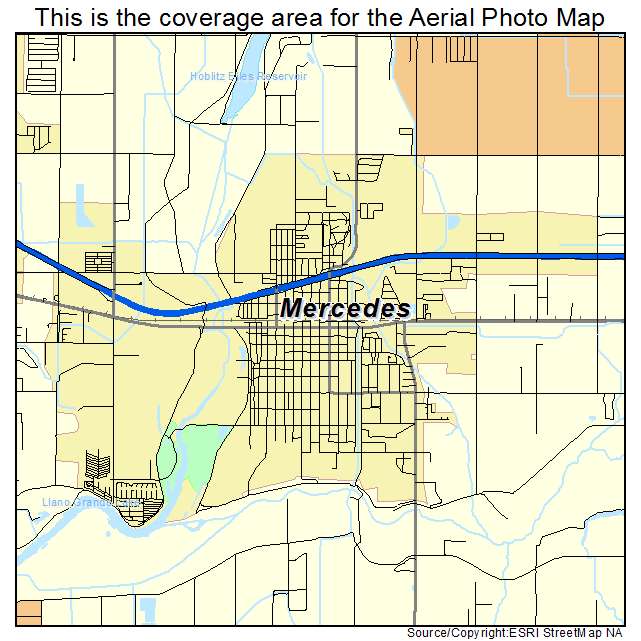 Mercedes, TX location map 