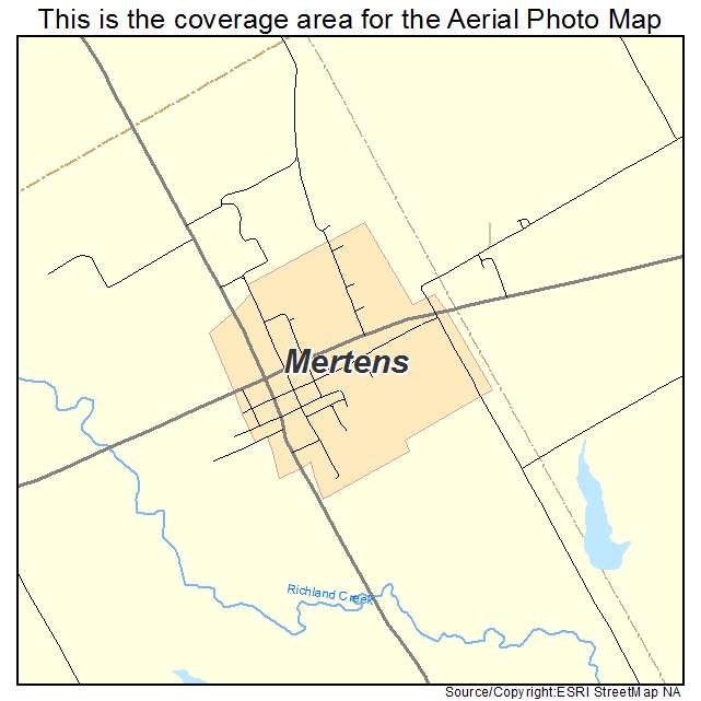 Mertens, TX location map 