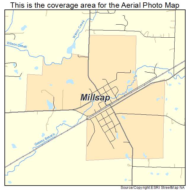 Millsap, TX location map 