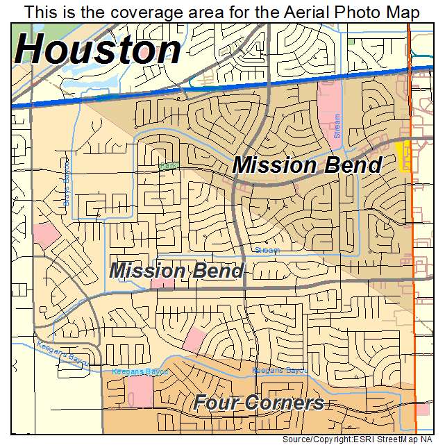 Mission Bend, TX location map 