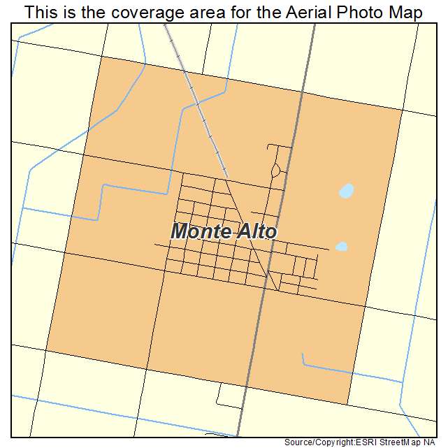 Monte Alto, TX location map 