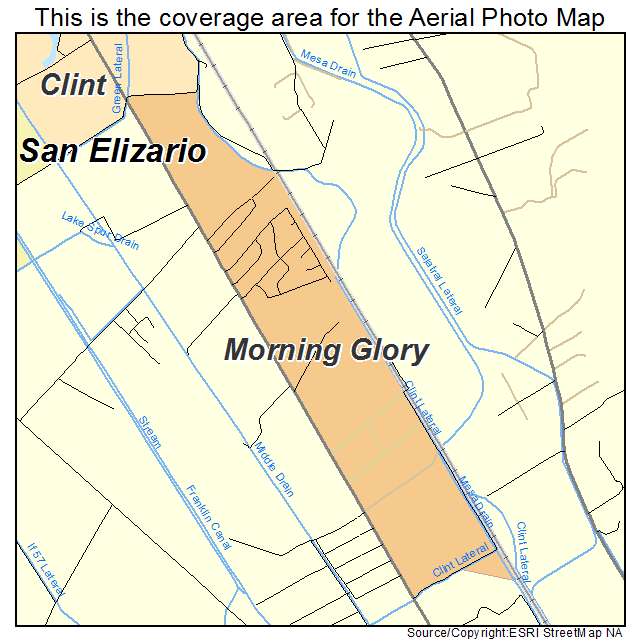 Morning Glory, TX location map 