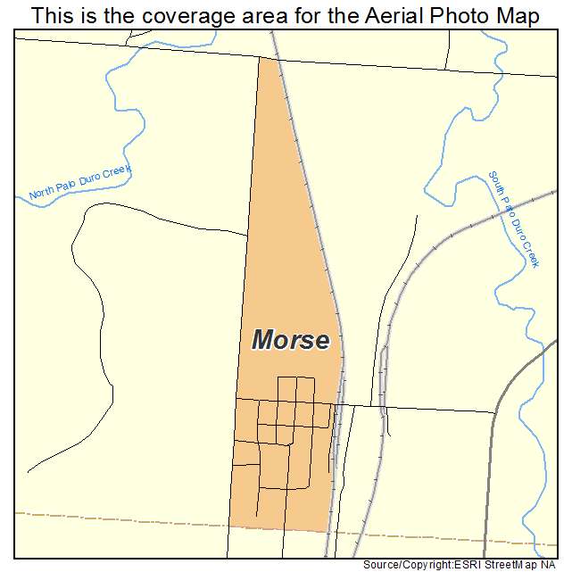 Morse, TX location map 