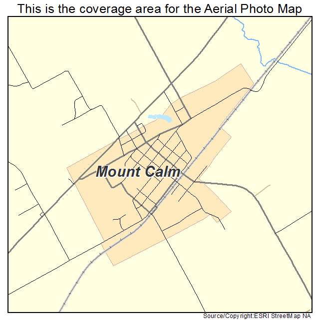 Mount Calm, TX location map 