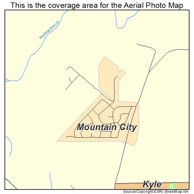 Mountain City, TX location map 