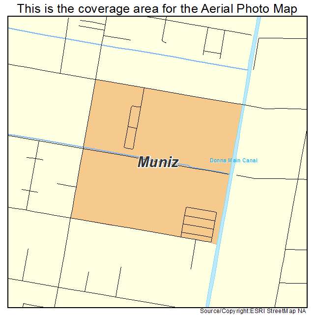 Muniz, TX location map 