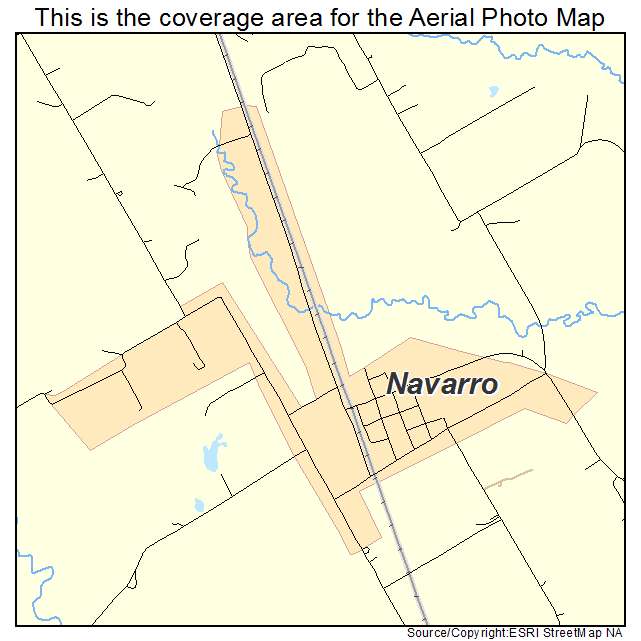 Navarro, TX location map 