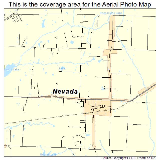 Nevada, TX location map 