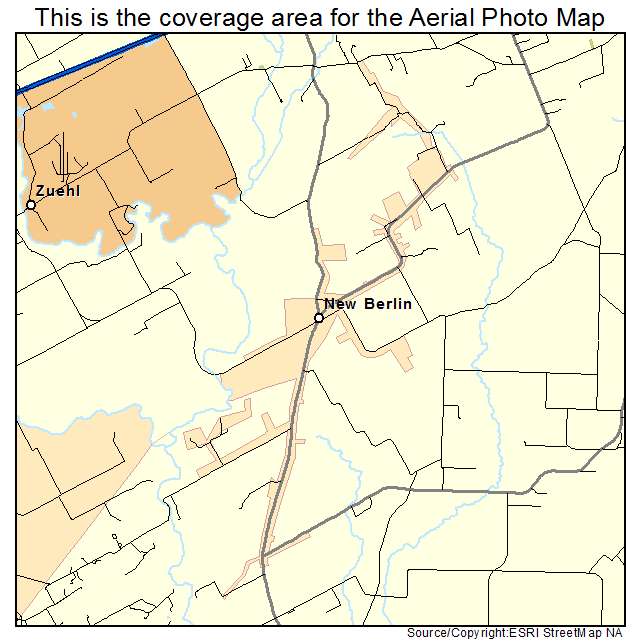 New Berlin, TX location map 