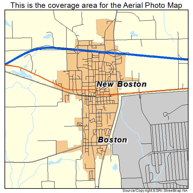 New Boston, TX location map 