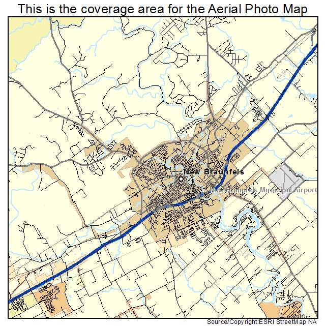 New Braunfels, TX location map 