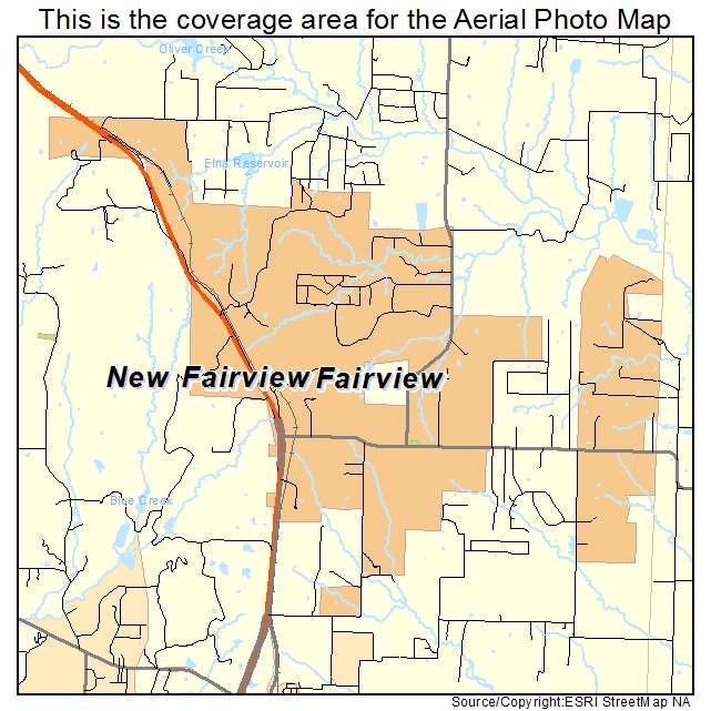 New Fairview, TX location map 