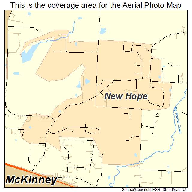 New Hope, TX location map 