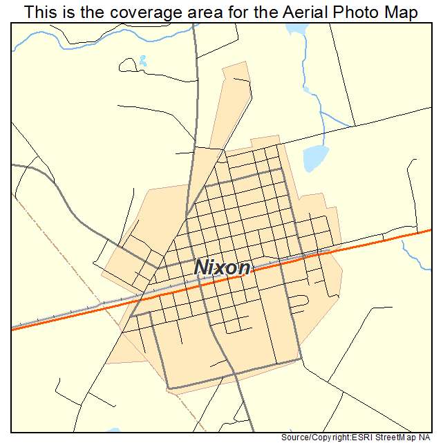 Nixon, TX location map 
