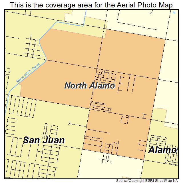 North Alamo, TX location map 