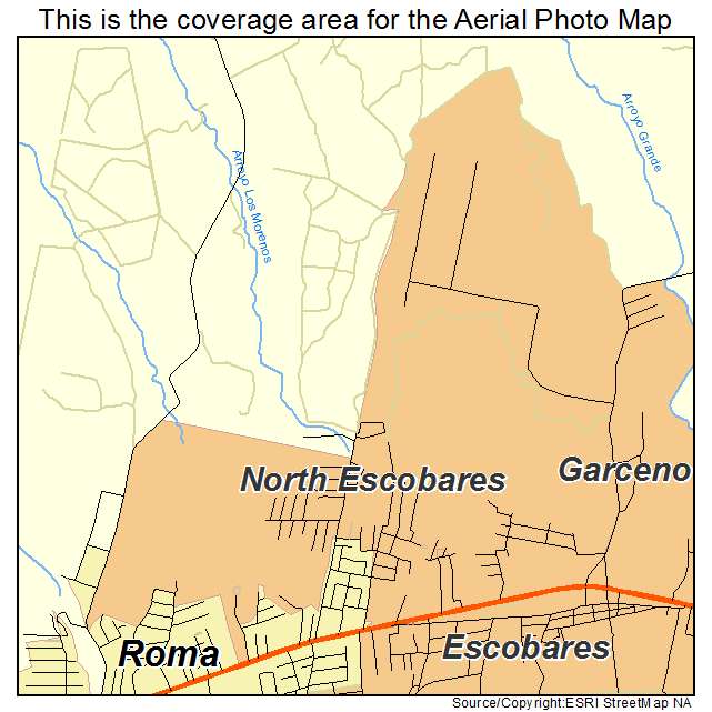 North Escobares, TX location map 