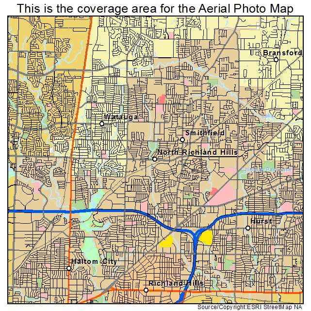 North Richland Hills, TX location map 