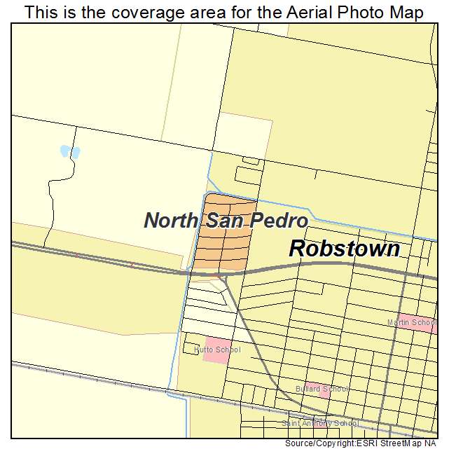 North San Pedro, TX location map 