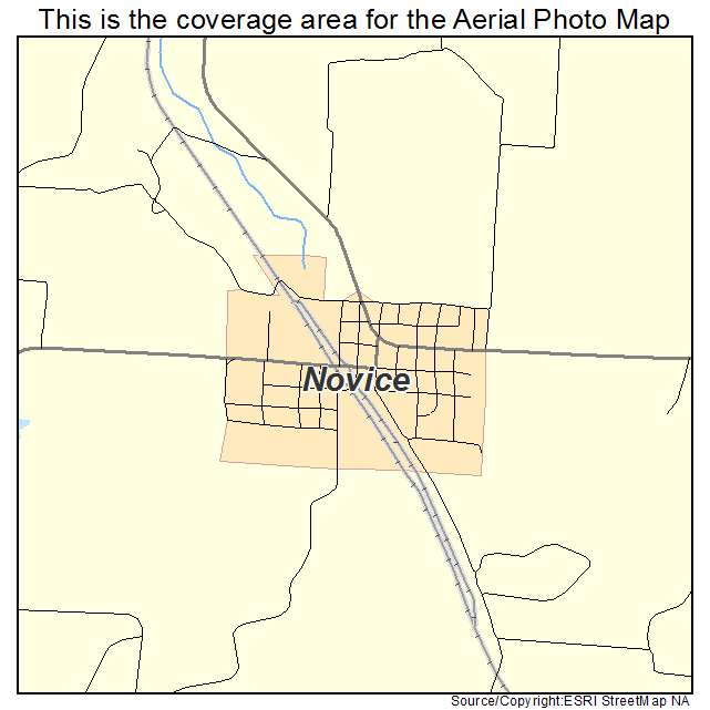Novice, TX location map 